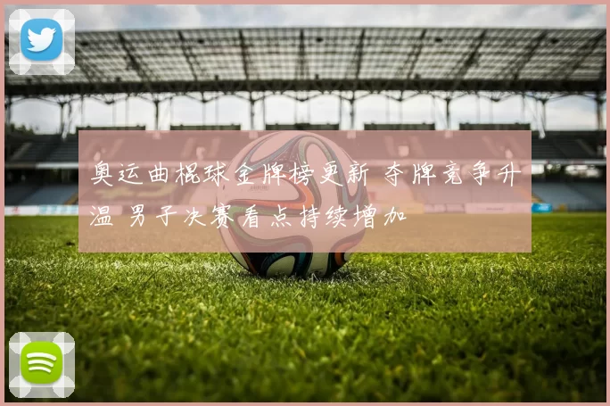 奥运曲棍球金牌榜更新 夺牌竞争升温 男子决赛看点持续增加